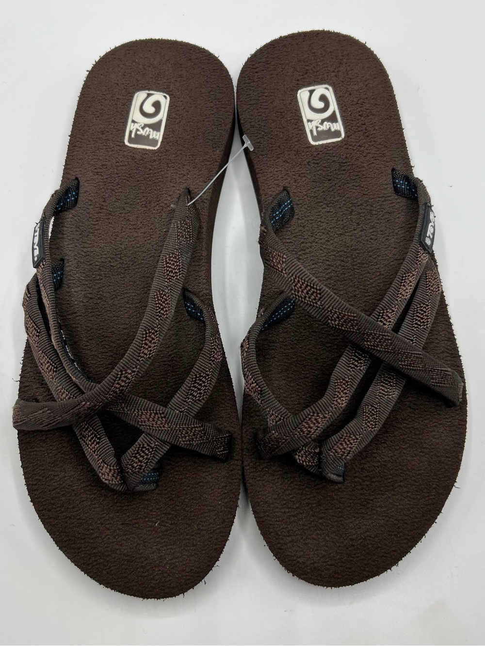 Teva Brown Crisscross Strap Women's Sandals